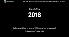 Desktop Screenshot of jolster-rafting.no